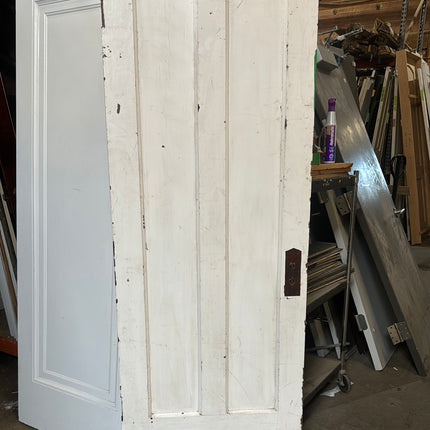 30x79 Two Panel White Wood Door