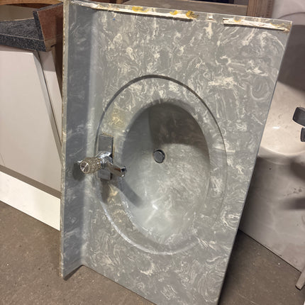 37in x 21 3/4in Countertop Sink