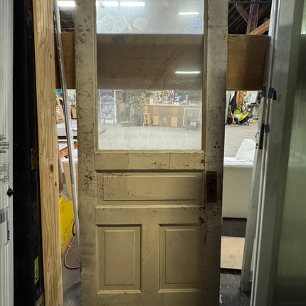 31.5 x 78.5in painted 4 panel door