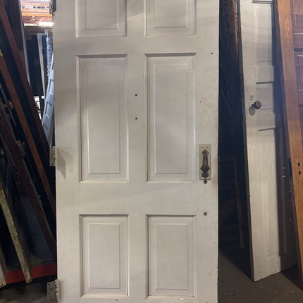 83 3/4in x 36in 6 Panel White Door