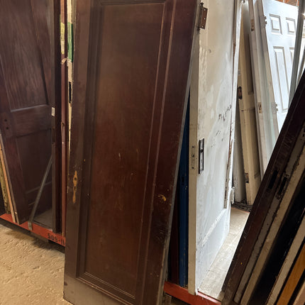 78 3/4in x 27 3/4in 1 Panel Stained Door