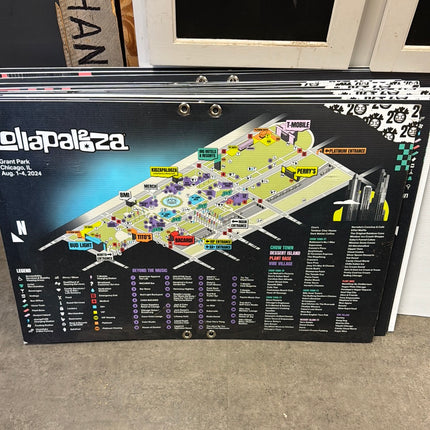 3x2 Lollapalooza Map Sign