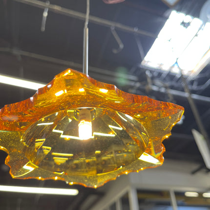 Crystal Amber Pendant Light