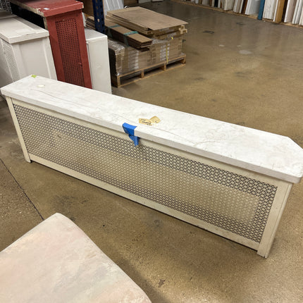 White radiator cover