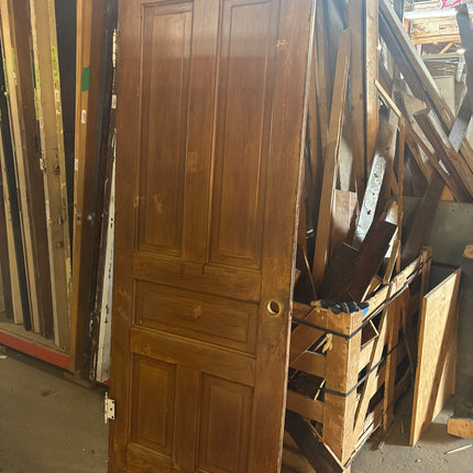 83in x 31 3/4in 5 Panel Stained Door