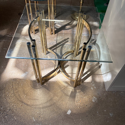 Glass square table