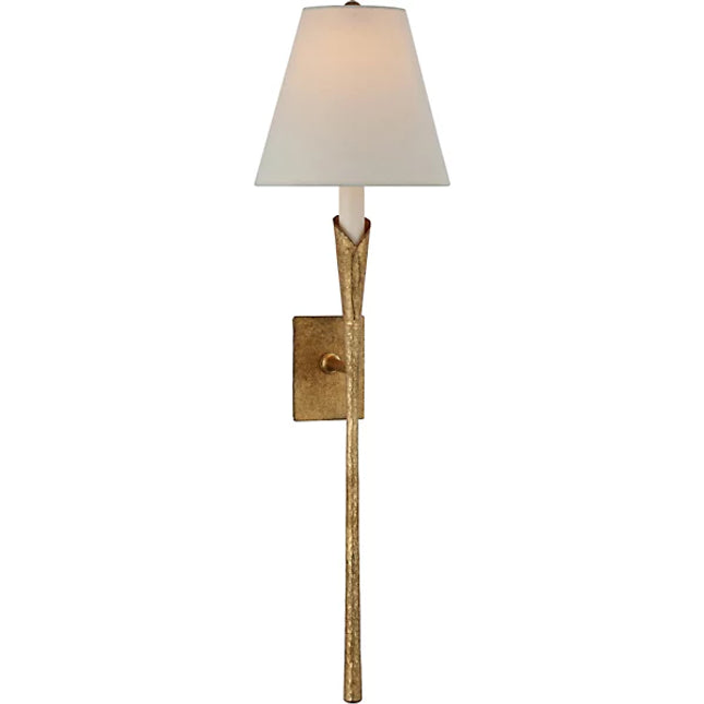 Gilded Iron Aiden Large Tail Sconce (By Chapman & Myers) - Visual Comfort Co