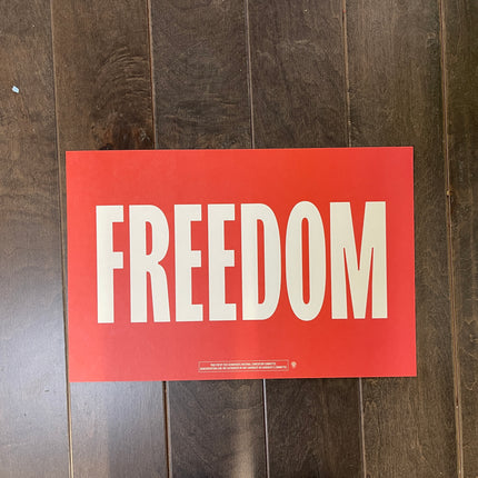 Evanston - "FREEDOM" 2024 DNC Sign 1 (Multi-Color)