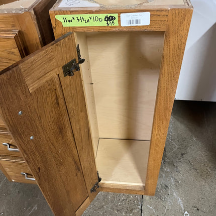 11”W Oak Lower Cabinet