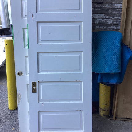 5 panel painted wood door