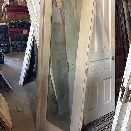 78 9/16in x 29 1/2in White Glass Door