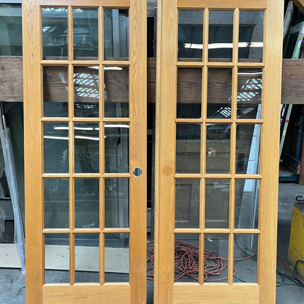 Stained Wood French Doors