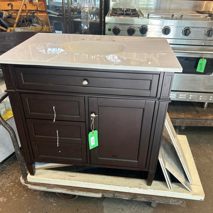 James Martin Single Bathroom Vanity in Bright White