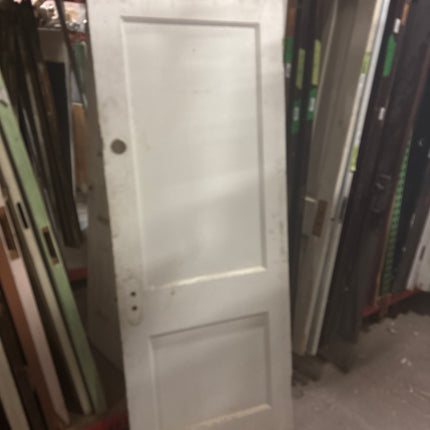 77 1/2in x 30in 2 Panel White Door