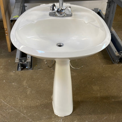 Pedestal Sink with Faucet PS-8