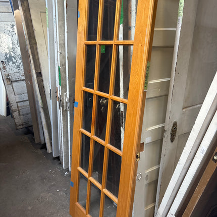 80in x 30 3/4in Stained Glass Door w/ Glass