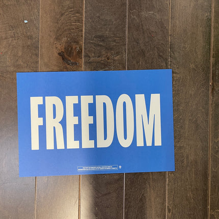 Evanston - "FREEDOM" 2024 DNC Sign 1 (Multi-Color)