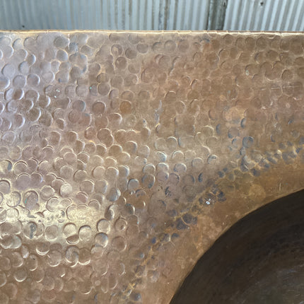 Hammered Copper Sink Vanity