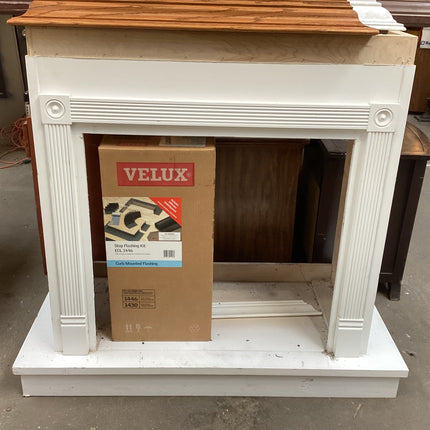 Built-in Fireplace Cover w/ Fireplace Insert