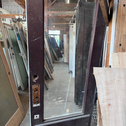 34x83.75 Wood and Glass Exterior Door