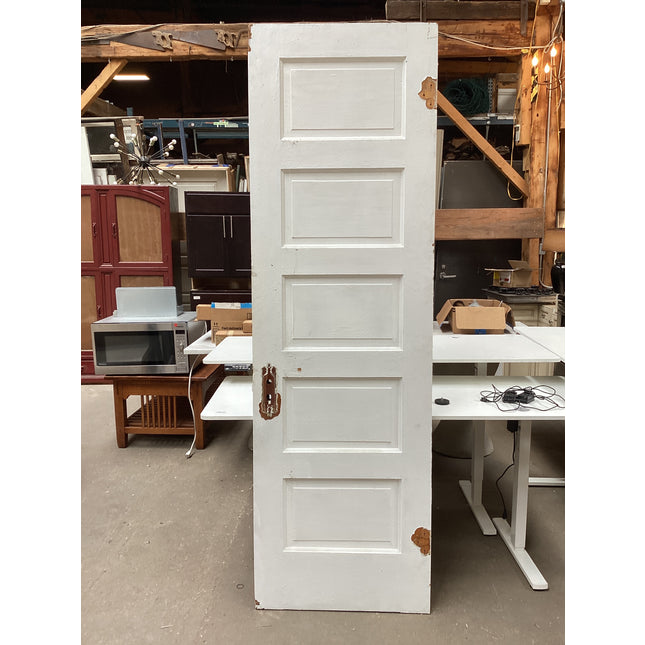 84” x 26” 5 Pannel Painted Door