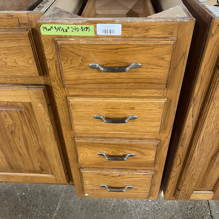 14”W Oak Lower Cabinet