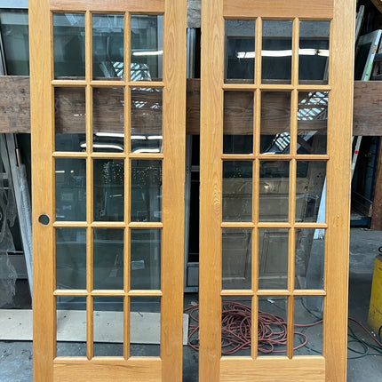 Stained Wood French Doors