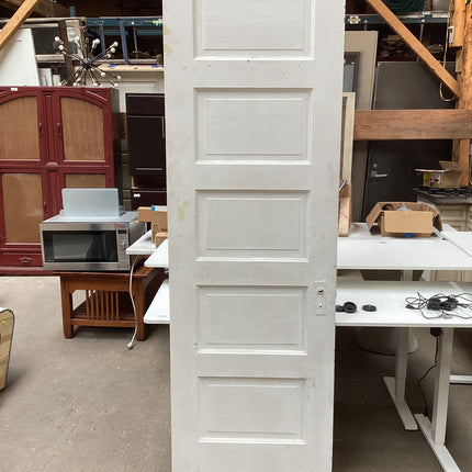 84” x 26” 5 Pannel Painted Door