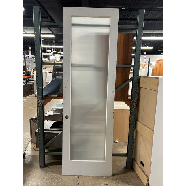 Misted Glass Panel Painted Door 29.5w x 96h