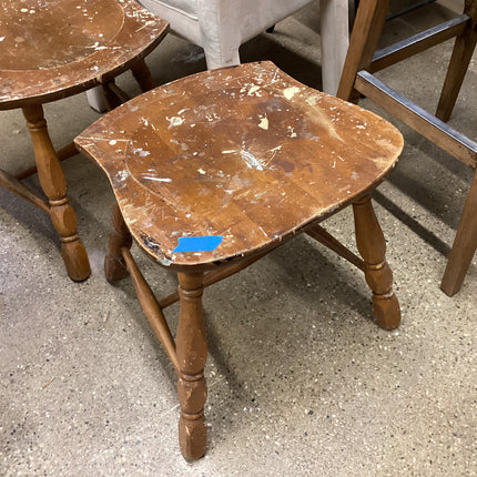 Paint stained stool