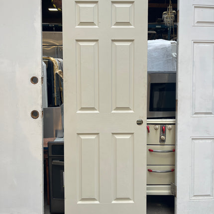 80in x 28in White 6 Panel Door