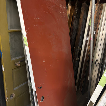 35 3/4in x 82 1/4in Orange painted door