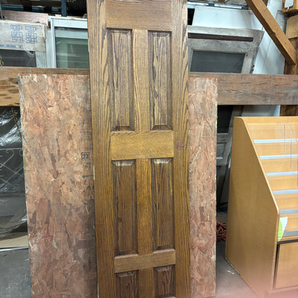 24in x 80in 6 Panel Stained Door