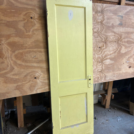 26in x 79 1/8in 2 Panel Yellow Interior Door