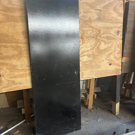 27 3/8in x 78 1/4 Black Slab Door