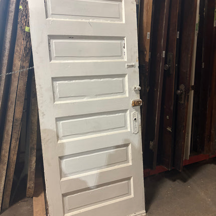 79 3/4in x 33 3/4in 6 Panel Painted Door