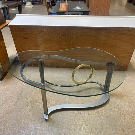 Postmodern Style Steel & Glass Coffee Table