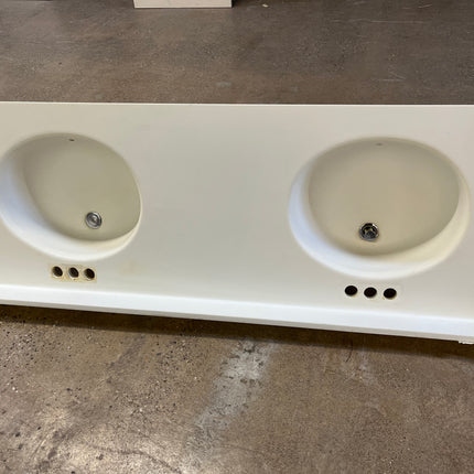 Acrylic Double Vanity Sink