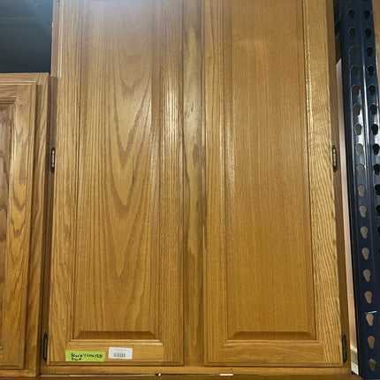 30”W Oak Upper Cabinet