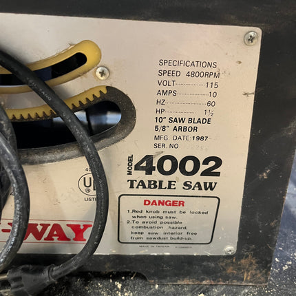 Nuway Table Saw