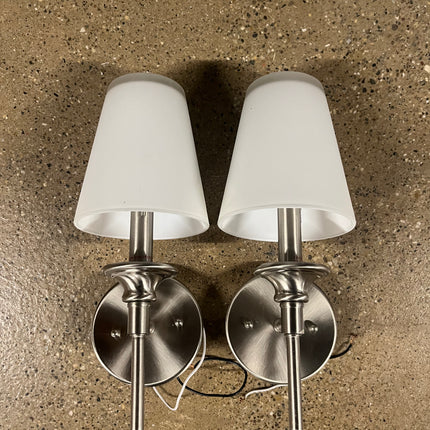 Silver Sconce Set