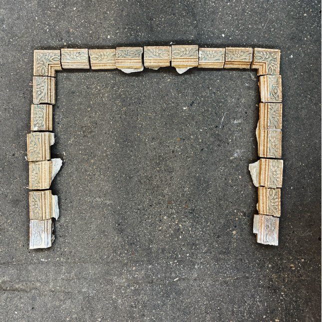 Craftsman Batch Elder Tile Fireplace Surround - 1920s / 1930s