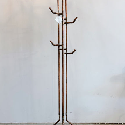 Oak and Copper Coat Rack