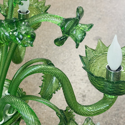 Murano Glass Emerald Green Chandelier