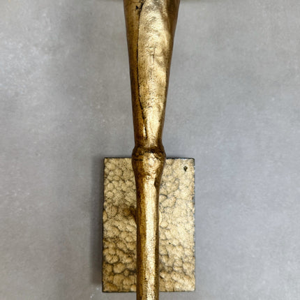 Gilded Iron Aiden Large Tail Sconce (By Chapman & Myers) - Visual Comfort Co