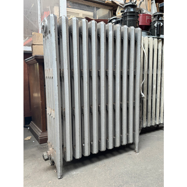 28" 11-fin Cast Iron Silver Radiator
