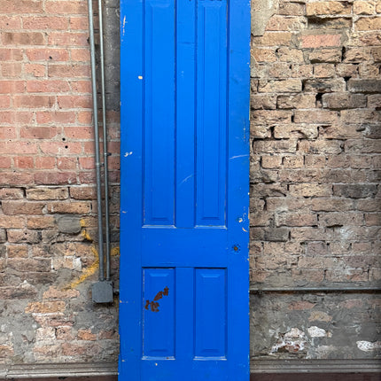 79" x 24"  Solid Wood 4-panel Cobalt Blue Door