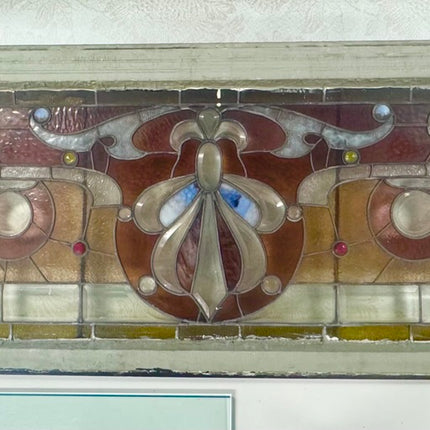 27 3/4in x 66 1/2in Stained Glass Window