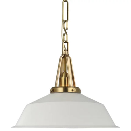 Layton 14" Pendant, White (By Chapman & Myers) - Visual Comfort Co