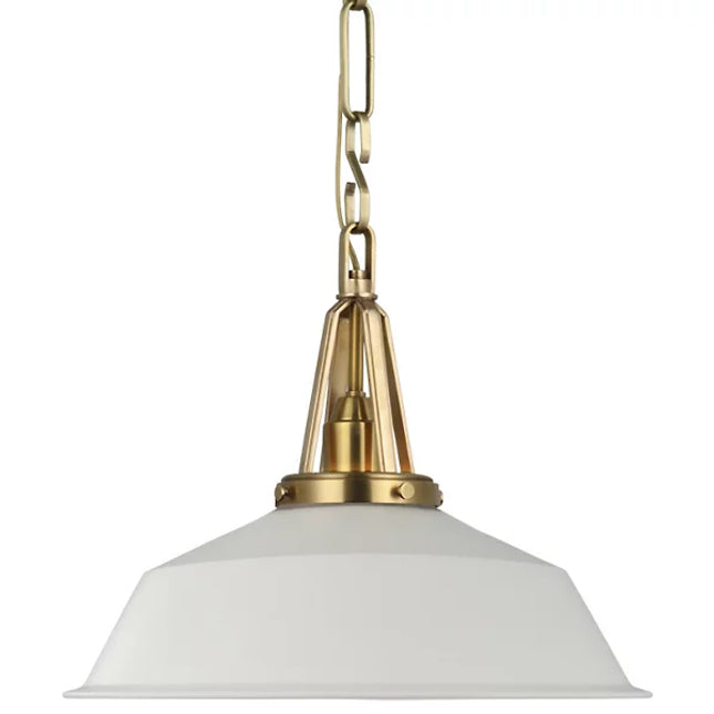 Layton 14" Pendant, White (By Chapman & Myers) - Visual Comfort Co